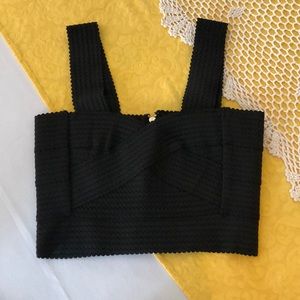 Charlotte Russe cropped zip up tank